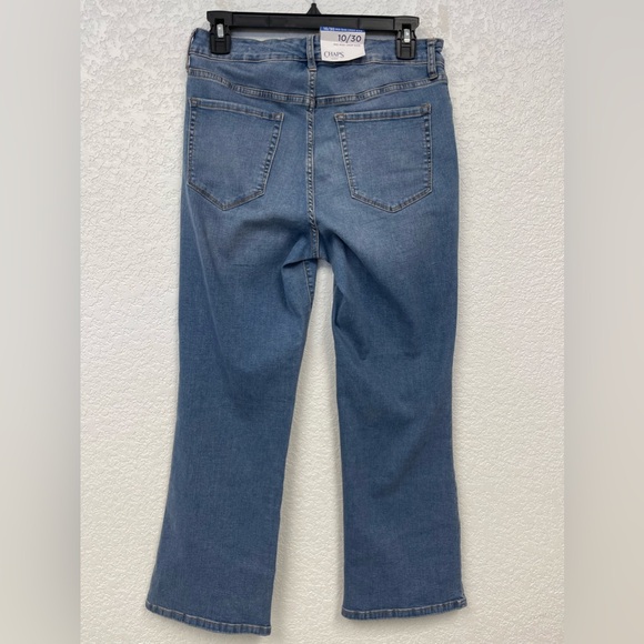 CHAPS Mid Rise Crop Kick Jeans Size 10/30 - Picture 3 of 7